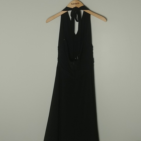 Jones New York Backless Ruffled Dress With Tie - Picture 8 of 10